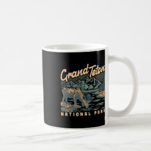 Een Eland In Grand Teton National Park Vintage Wan Koffiemok