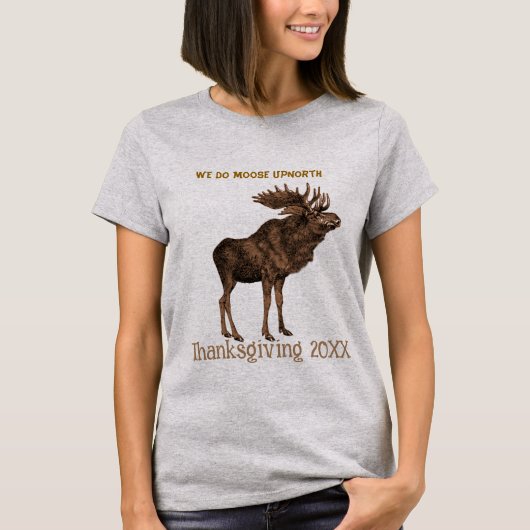 Een eland Thanksgiving 2008 - - Gepersonaliseerd T-shirt (Voorkant)