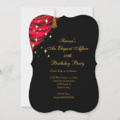 Een Elegant Affair Red Gold Chandelier Birthday Kaart (Achterkant)