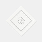 Een Elegant Affair Wedding Flouris Servet (Hoek)