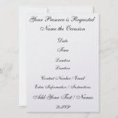 Een elegant Afstuderen evenement - SRF Kaart (Achterkant)