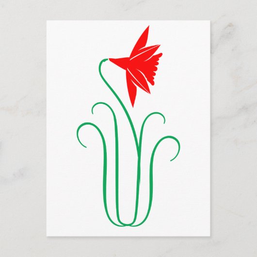 Een ELEGANT Flower Show Briefkaart (Voorkant)