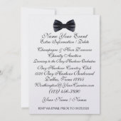 Een elegant formeel black-tie-evenement kaart (Achterkant)