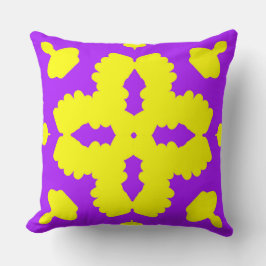 Een elegant geometrisch patroon van de stoffendruk kussen