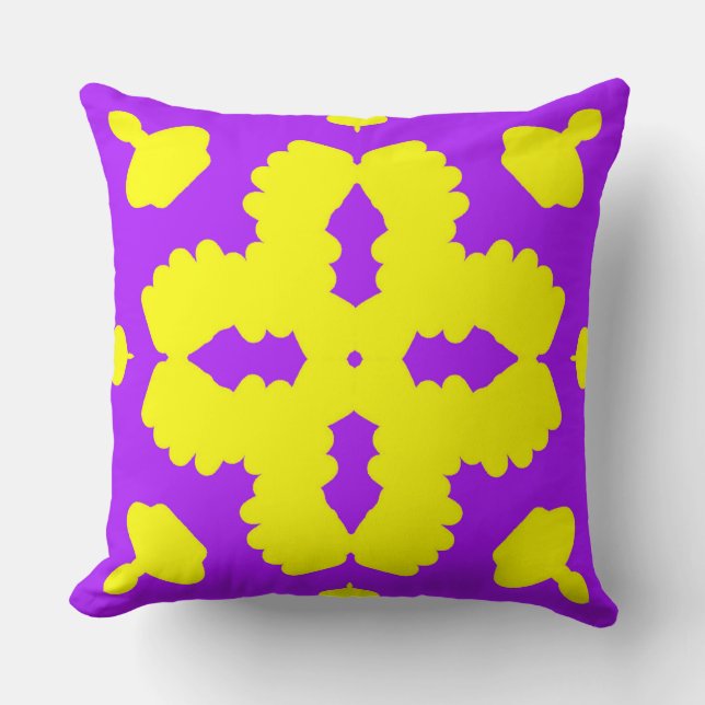 Een elegant geometrisch patroon van de stoffendruk kussen (Voorkant)