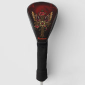 Een elegant kruis golfheadcover (Voorkant)
