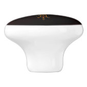 Een elegant kruis keramische knop (Zijkant)