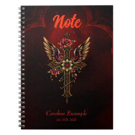 Een elegant kruis notitieboek