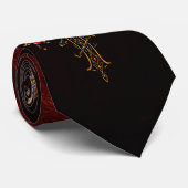 Een elegant kruis stropdas (Opgerold)