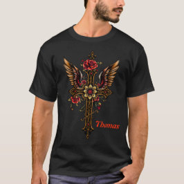 Een elegant kruis t-shirt