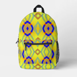 Een elegant, levendig meerkleurig klassiek ontwerp bedrukte rugzak