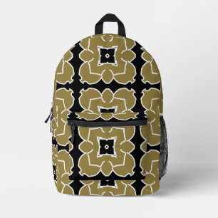 Een elegant, meerkleurig klassiek ontwerp afgedruk bedrukte rugzak
