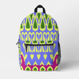 Een elegant, meerkleurig klassiek ontwerp afgedruk bedrukte rugzak
