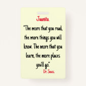 Een elegant Mode Bord gepersonaliseerd Bladwijzer Badge (Achterkant)