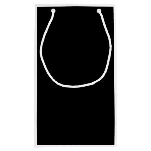 Een elegant  Monogram zwart wit Klein Cadeauzakje (Achterkant)