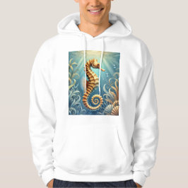 Een elegant zeepaardje dat onder water zwemt hoodie