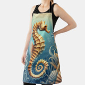 Een elegant zeepaardje dat onder water zwemt schort (Insitu)