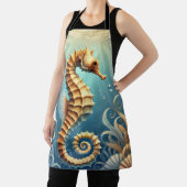 Een elegant zeepaardje dat onder water zwemt schort (Insitu)