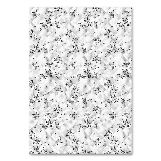 Een elegant zwart-wit ontwerp gevuld met stijl kaart (Achterkant)