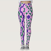 Een elegante abstracte "Ratti_Creative_Arts" Leggi Leggings (Voorkant)