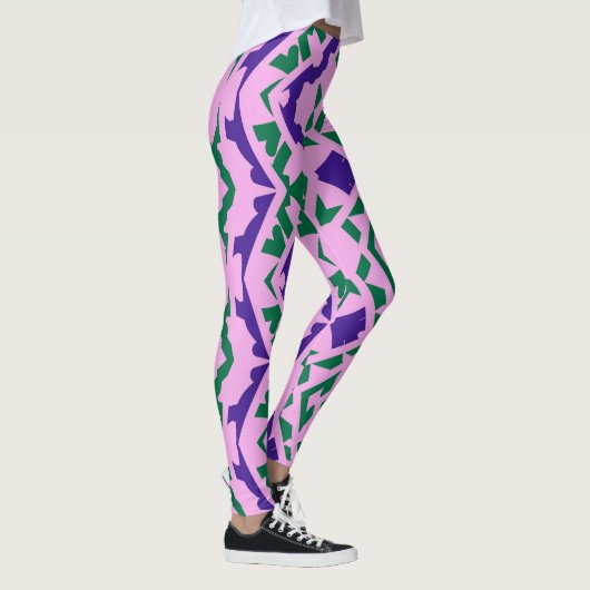 Een elegante abstracte "Ratti_Creative_Arts" Leggi Leggings (Rechts)