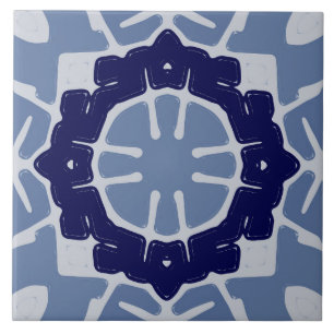 Een elegante blauw kleur klassiek design keramisch tegeltje