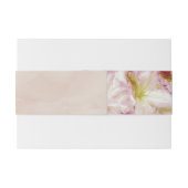 Een elegante bloemengouden roos bruiloft uitnodigingen wikkel (Achterkant Voorbeeld)