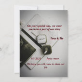 "Een elegante huwelijksuitnodiging" Kaart (Voorkant)