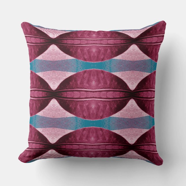 Een elegante klassieke multicolor stof design thri kussen (Voorkant)