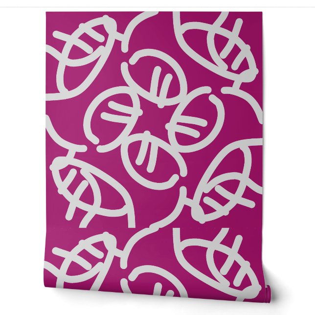Een elegante magenta "Ratti_Creative_Arts" wallpap Behang (Afrollen)