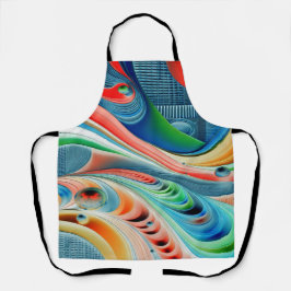 Een elegante meerkleurige klassieke patroon schort