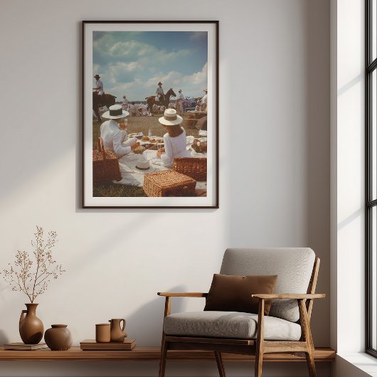 Een elegante middag: klassieke polo picknick poster
