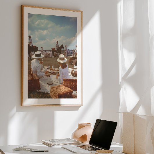Een elegante middag: klassieke polo picknick poster