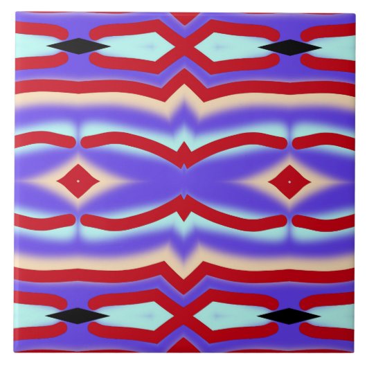 Een elegante multicolor classic design keramische tegeltje (Voorkant)