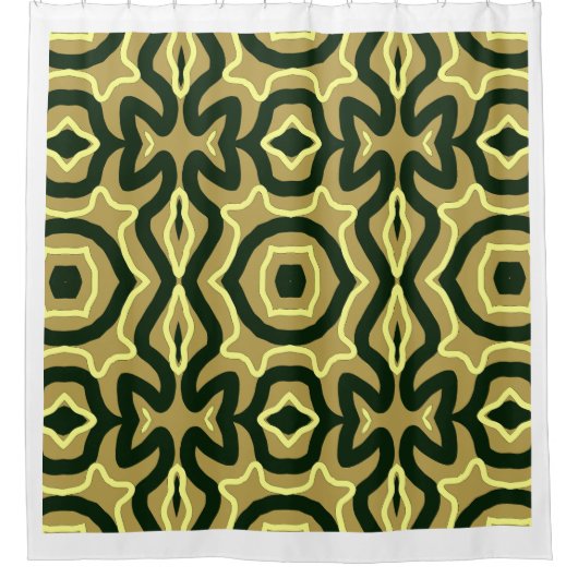 Een elegante naadloze multicolor klassieke design douchegordijn (Voorkant)