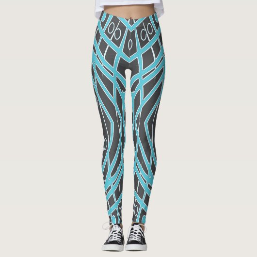 Een elegante naadloze "Ratti_Creative_Arts" Leggin Leggings (Voorkant)