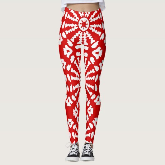 Een elegante naadloze "Ratti_Creative_Arts" Leggin Leggings (Voorkant)