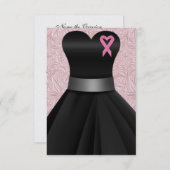 Een elegante roze lint gelegenheid - SRF Kaart (Voorkant / Achterkant)