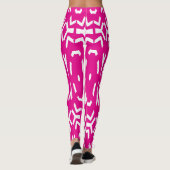 Een elegante roze "Ratti_Creative_Arts" Leggings (Achterkant)