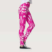 Een elegante roze "Ratti_Creative_Arts" Leggings (Rechts)