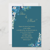 Een elegante trouwuitnodiging kaart (Voorkant)