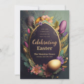 Een elegante uitnodiging voor Pasen (Voorkant)