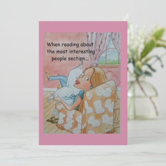 Een elegante verjaardagskaart voor stellen met een bedankkaart (Staand voorkant)