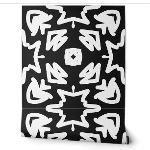 Een elegante zwarte "Ratti_Creative_Arts" behang