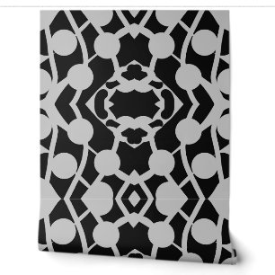 Een elegante zwarte "Ratti_Creative_Arts" behang