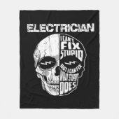 Een elektricien die ik niet kan oplossen. fleece deken (Voorkant)