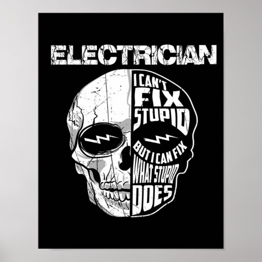 Een elektricien die ik niet kan oplossen. poster (Voorkant)