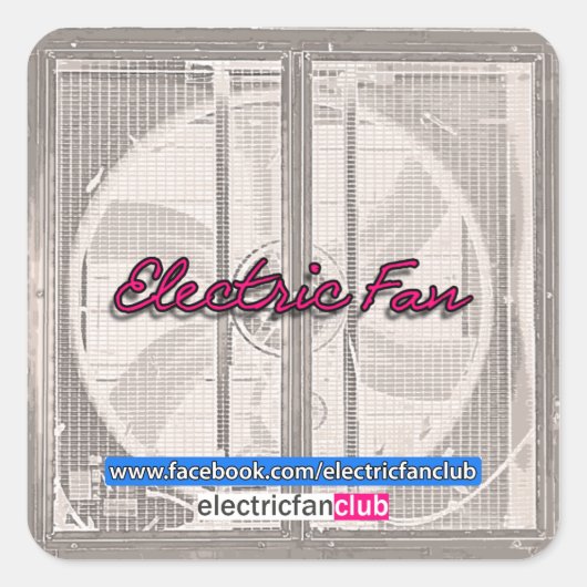 Een elektrische Fan Club Sticker (Voorkant)