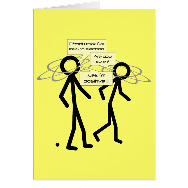 Een elektron grap verliezen - een lege notelet / k (Voorkant)