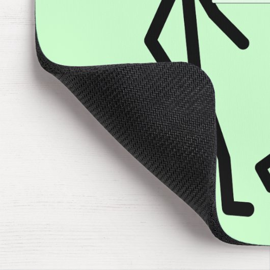 Een elektron grap verliezen - mousepad muismat (Hoek)